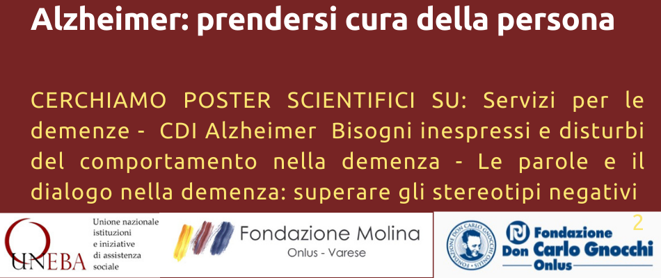 Convegno Uneba Varese – Cerchiamo “poster” di esperienze innovative sull’Alzheimer