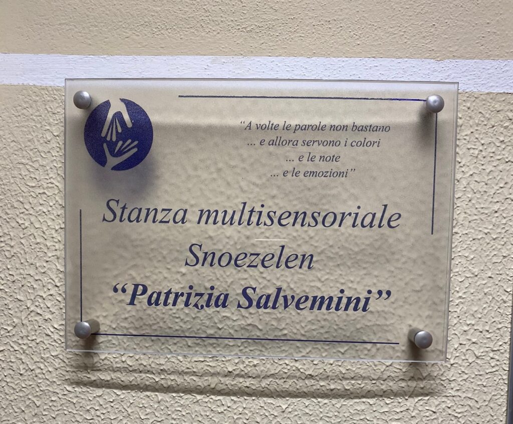 Stanza Snoezelen in memoria di Patrizia Salvemini alla Fondazione Longhi e Pianezza